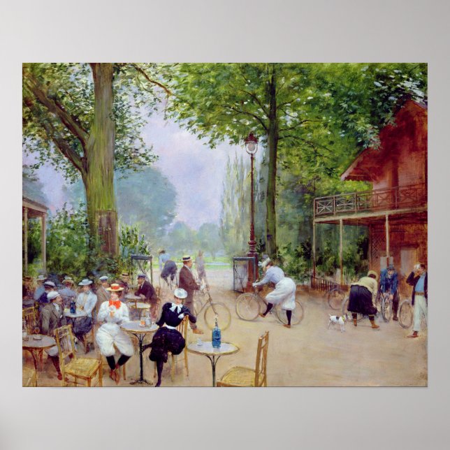 Chalet du Cycle i Bois de Boulogne Poster (Framsidan)