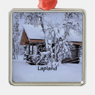 Chalet i Lapland Julgransprydnad Metall