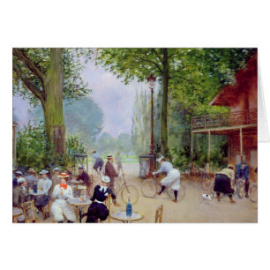 Chaleten du Cykla i Boisen de Boulogne Hälsningskort
