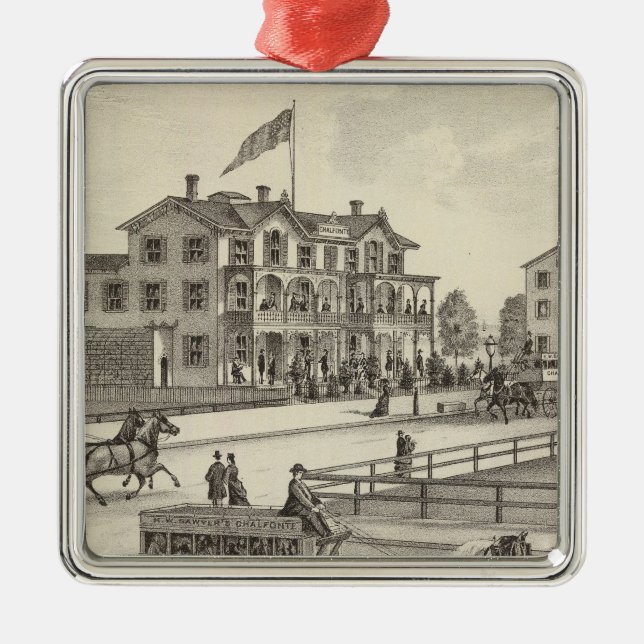 Chalfonte Cape May stad som är ny - jersey Julgransprydnad Metall (Framsidan)