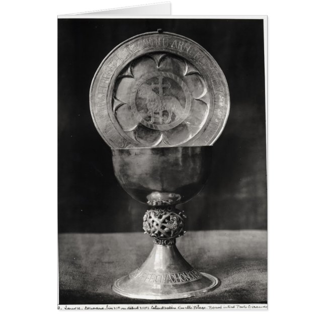 Chalice och Eucharist Plate Hälsningskort (Framsidan)