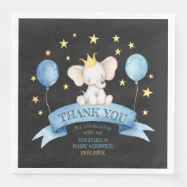 chalk baby elephant STARS BALLOONS Pappersservett