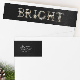 Chalk Blommigt Alphabet BRIGHT-adressetikett Etikettband