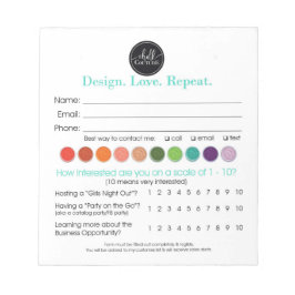 Chalk Couture Enter to Win Teckning Slip Antecknin Anteckningsblock