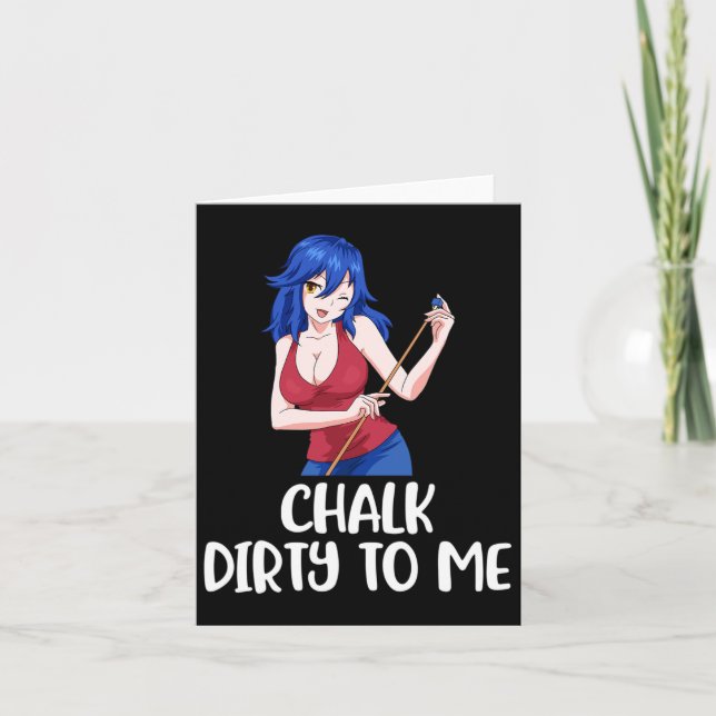 Chalk Dirty to me Billiards Kort (Framsida)