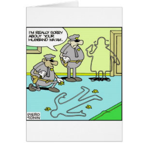 Chalk Disline Funny Police Gifts & Collectibles Hälsningskort