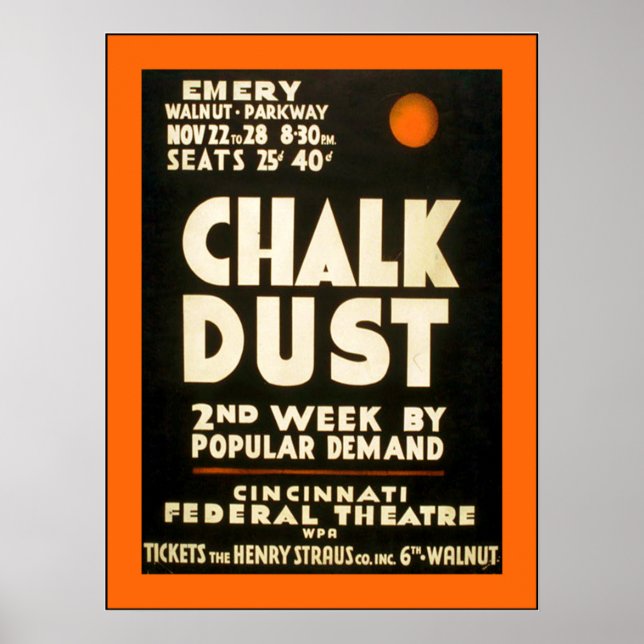 Chalk Dust Poster (Framsidan)