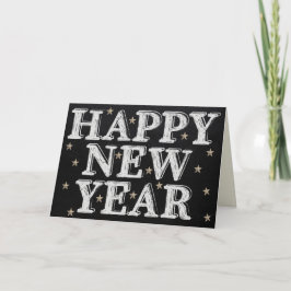 Chalk Gott nytt år-kort Kort