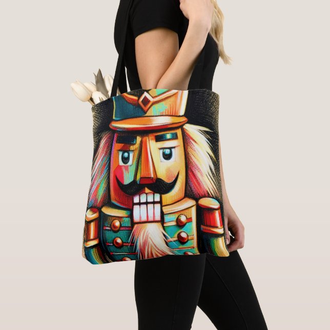 Chalk Illustrated jul Nutcracker Tygkasse (Närbild)
