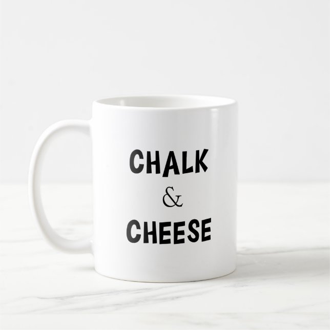 Chalk och Cheese Kaffemugg (Vänster)