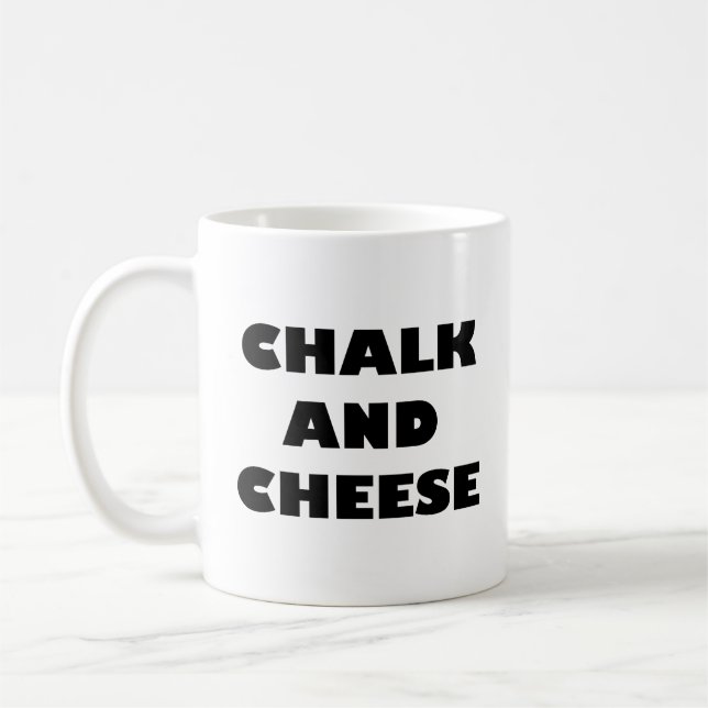 Chalk och Cheese Kaffemugg (Vänster)