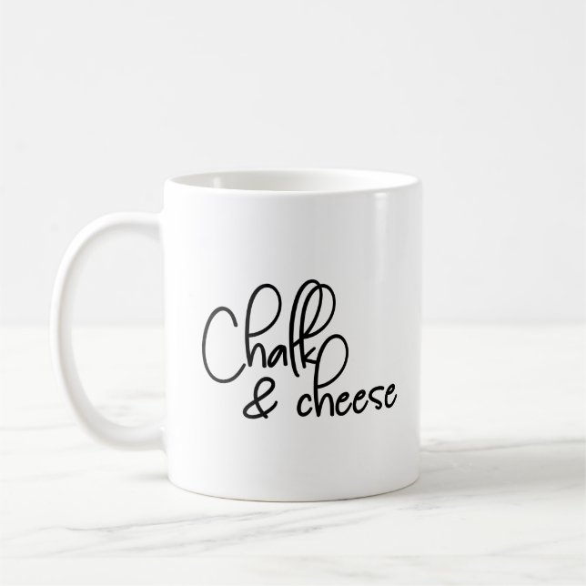 Chalk och Cheese Kaffemugg (Vänster)