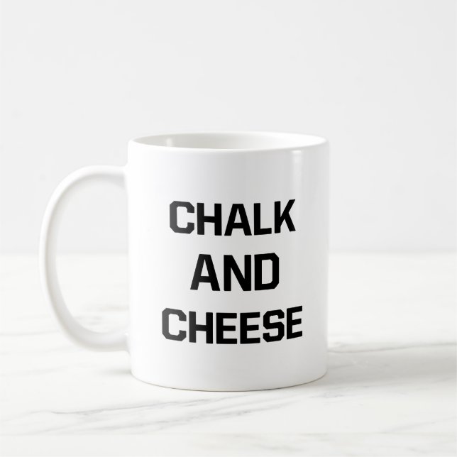Chalk och Cheese Kaffemugg (Vänster)