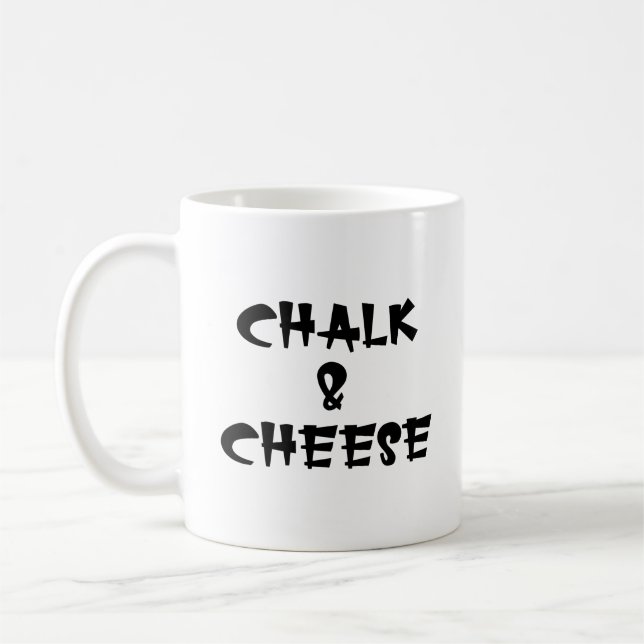 Chalk och Cheese Kaffemugg (Vänster)