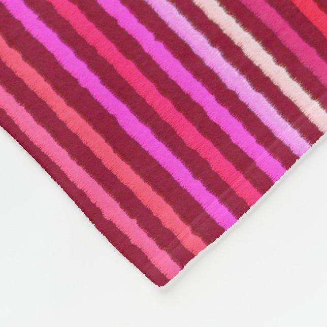 Chalk Rand - Burgundy, Violet, Rosa Fleecefilt (Hörn)