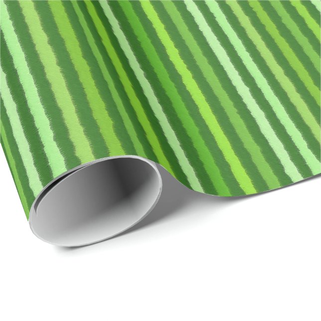 Chalk Rand - Emerald and Lime Green Presentpapper (Rullad Hörn)