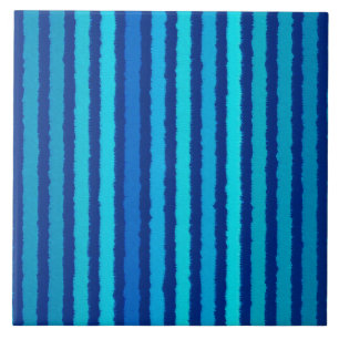 Chalk Rand - Kobolt och Himlar Blue Kakelplatta
