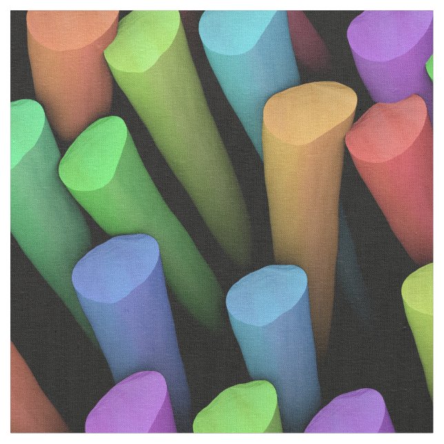 Chalk Sticks 1 Anpassningsbar Fabric Tyg (Närbild)