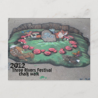 Chalk Walk 2012~vykort Vykort