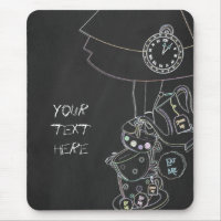 Chalkboard Alice i Wonderland Tekopp Chalk