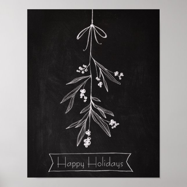 Chalkboard Art - Mistletoe Poster (Framsidan)