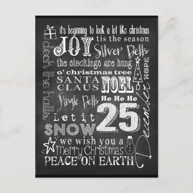 Chalkboard Art Vykort (Framsida)