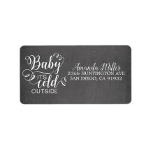 Chalkboard Baby Det är Kallet utanför adressetiket