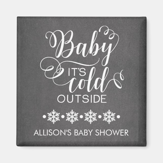 Chalkboard Baby Det är Kallet utanför favoritmagne Magnet (Framsidan)