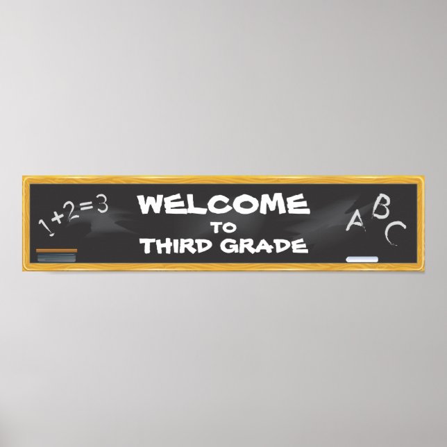 Chalkboard Banner Poster (Framsidan)