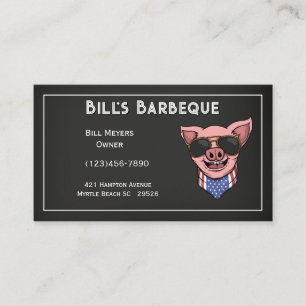 Chalkboard Barbecue, Affärskort Visitkort
