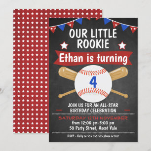 Chalkboard Baskeball Birthday-inbjudan Inbjudningar