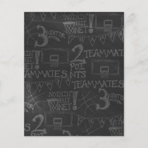 CHALKBOARD BASKETBALL RANDOM MÖNSTER TEAM TEAMMAT FLYGBLAD