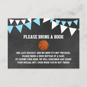 Chalkboard BASKETBALL Ta med en babydusch i BOK Tilläggskort
