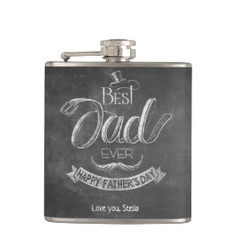 Chalkboard Best Dad Ever Father's Day Personalized Fickplunta