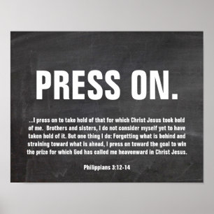 Chalkboard Bible Verse Poster filippianer