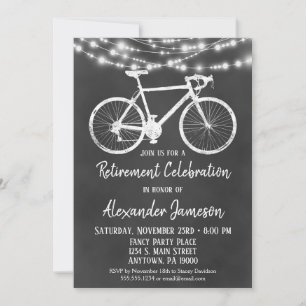 Chalkboard Bicycle Pension-inbjudan Inbjudningar