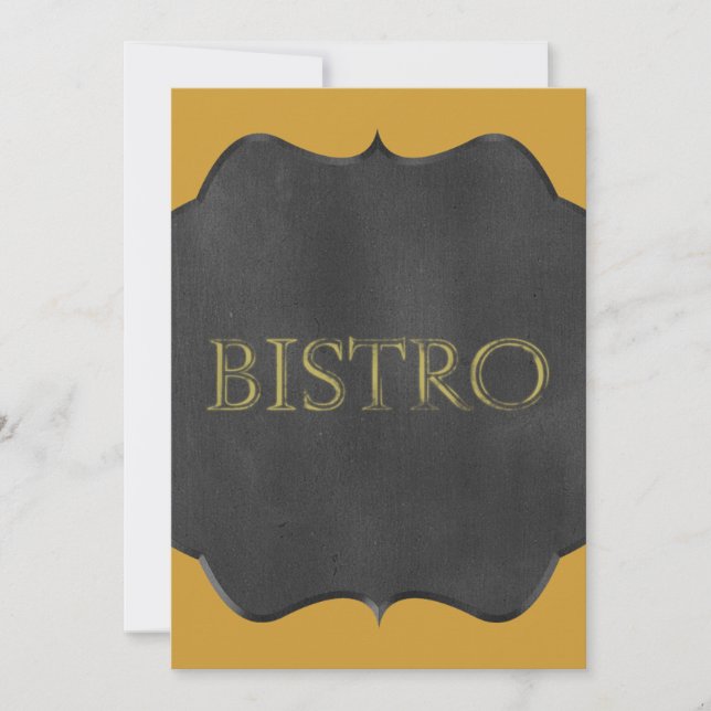 CHALKBOARD BISTRO SIGN RESTAURANT GRAPHIC LOGOTYP  (Framsida)
