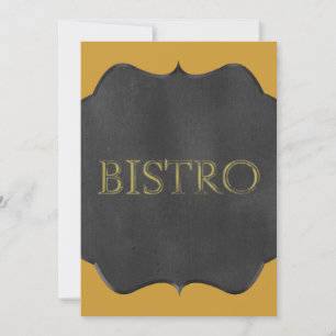 CHALKBOARD BISTRO SIGN RESTAURANT GRAPHIC LOGOTYP 