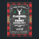 Chalkboard Buffalo Plaid Flanals och Frost Helgdag Inbjudningar<br><div class="desc">En bakgrund med rött buffel kontrasterar mot en kritskiva som hålls på en träbalk. En bucks huvudsilhuett pekar på toppen, och informationen om party följer med gästerna från inbjudan till en flanal och frost, land skogen eller jakten på helgdag eller julklapp party. Kan anpassas för alla tillfälle, inklusive en födelsedagsfest,...</div>