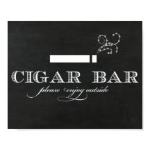 Chalkboard Cigar Pub-tecken