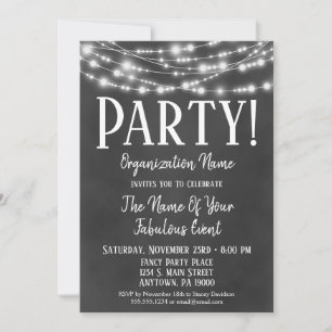Chalkboard Corporate Party-inbjudan Inbjudningar