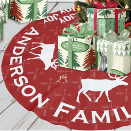 Chalkboard Crossed Arrow Reindeer jul Julgransmatta Borstad Polyester