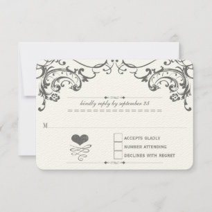 Chalkboard Cute Heart Initialer Typography OSA Kort