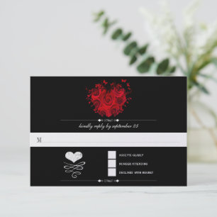 Chalkboard Cute Heart Initialer Typography OSA Kort