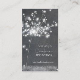 Chalkboard Dandelions Business Appointett Card Tidsbeställning Kort