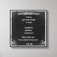 Chalkboard-design med Lao Tzu-inspirationsoffert