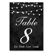 Chalkboard Fairy Ljus & Hearts Party Bord 8