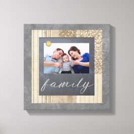 Chalkboard Family Photo Canvas