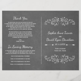 Chalkboard Flourish and Swirl | BRÖLLOPSPROGRAM