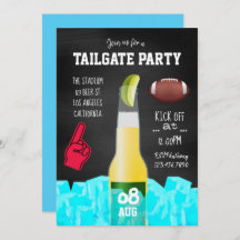 Chalkboard Football Tailgate Party-inbjudan